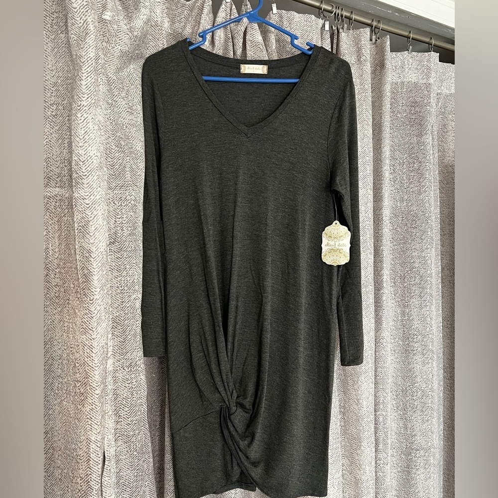 Altar’d State charcoal long sleeved dress
